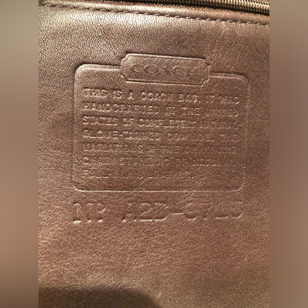 COACH VINTAGE LEGACY COMPANION  Mahogany Leather bag/purse #9715 with hangtag - Picture 14 of 14